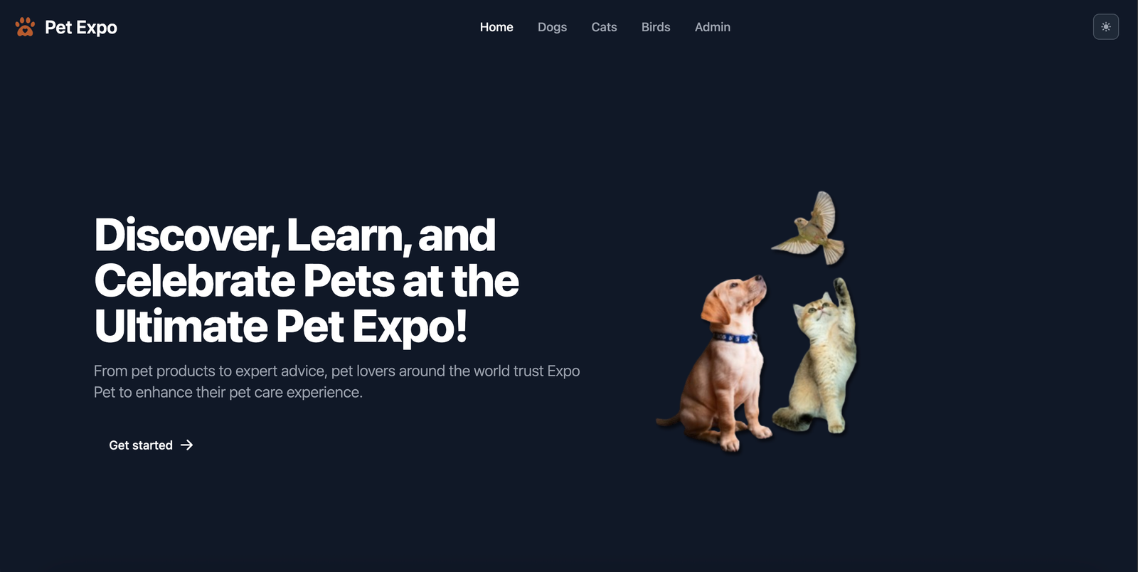 Pet Expo App Screenshot